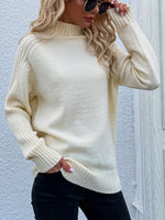 casual white sweater year round