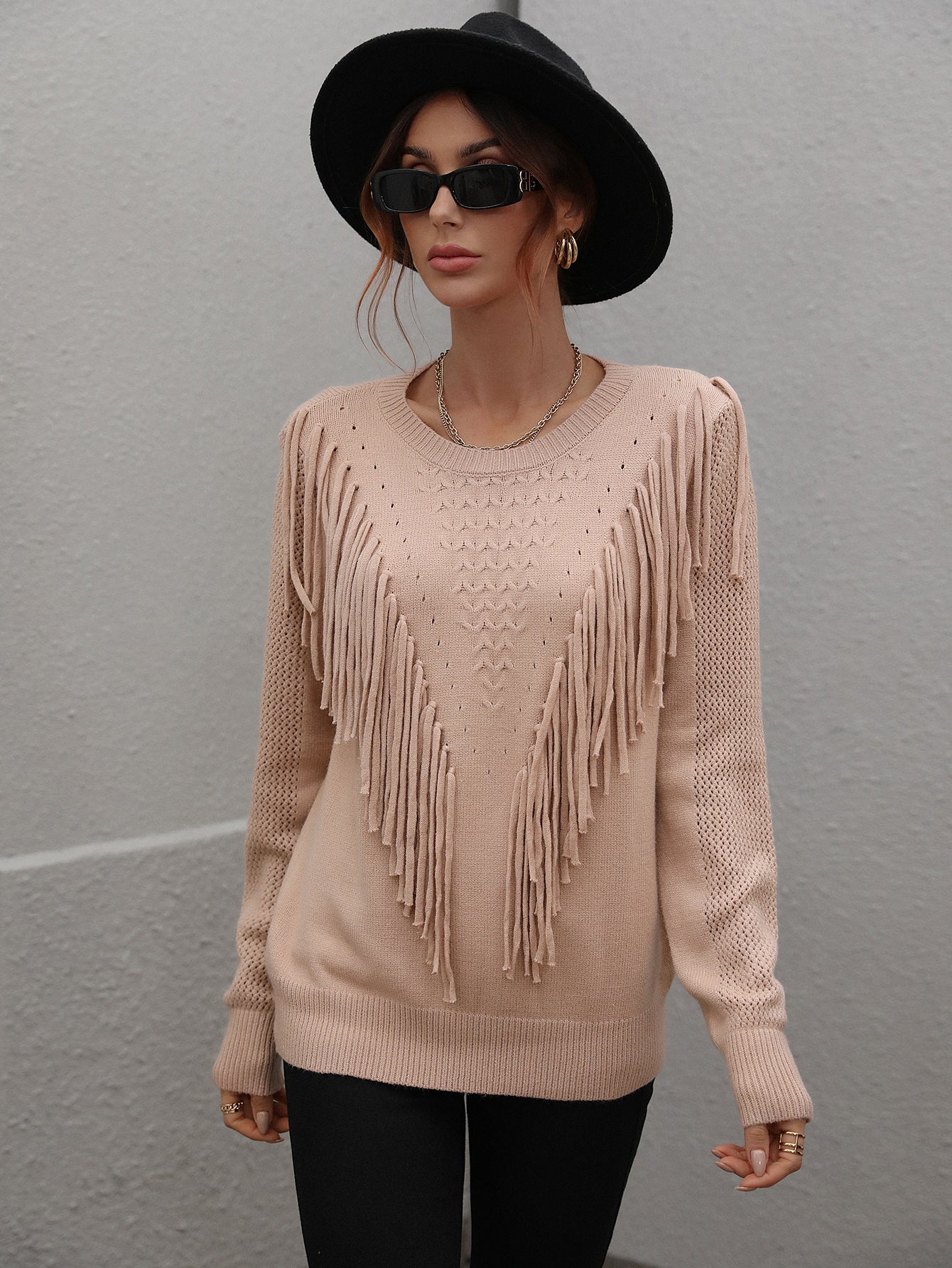 RJK Fringe Sweater