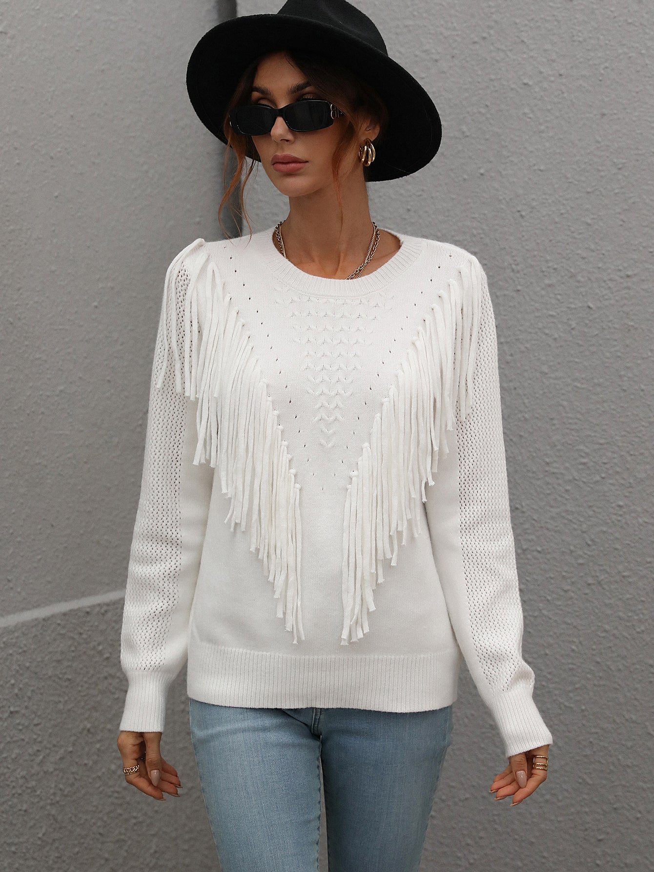 RJK Fringe Sweater
