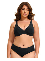 black plus size womens swimsuits curvy bikinis two pieces
