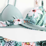 green cute bikini swimsuits womens clothes