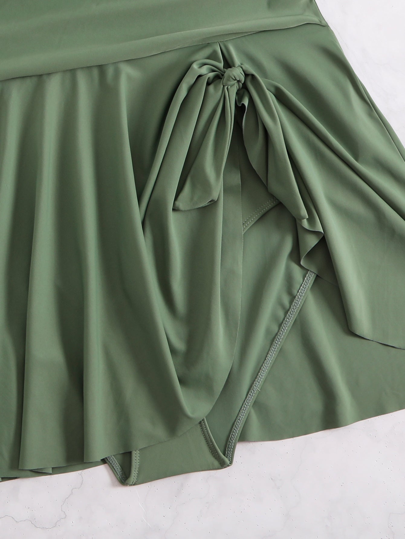 green curvy plus size swimsuit one piece dress womens swimwear