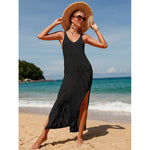 beach black cover up dress