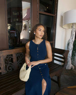 blue navy everyday summer dress