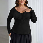 black plus size sweater curvy sweaters tops