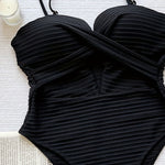 black one piece swimsuit womens swimwear