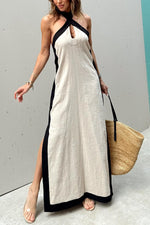 beige neutral maxi dresses