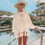 beige neutral coverups beach style cover up fringe