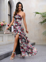 floral maxi dress long summer dress wedding guest dress