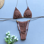 Brown bikinis