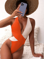 orange one piece swimsuit bikini womens swimsuits cute sexy womens swimwear clothes