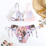 pink tropical bikini bikinis sexy cute womens