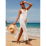white beach coverups maxi dress cute sexy swimwear