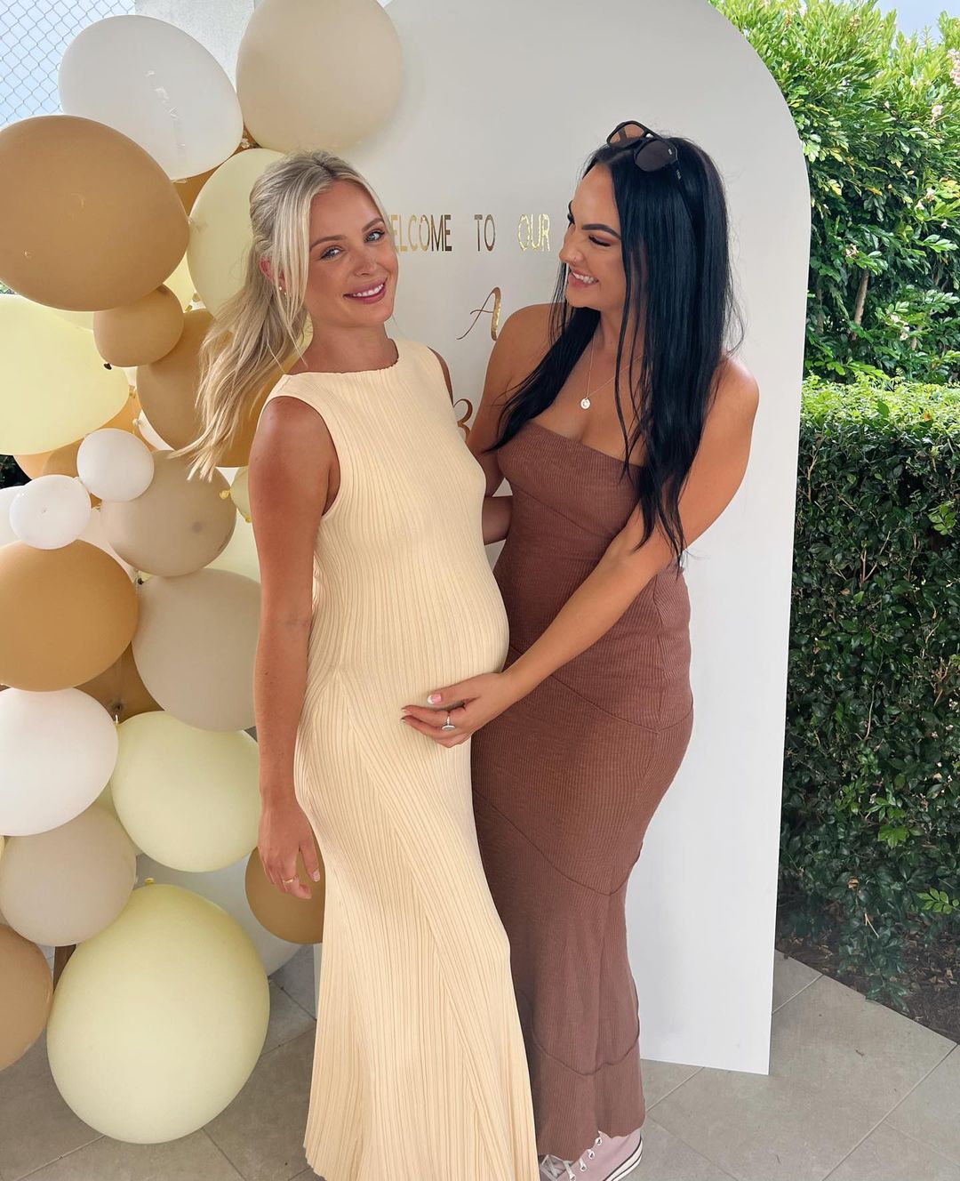 maxi white neutral dress