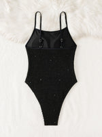black one piece swimsuit womens swimwear