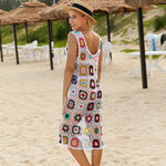 fun beach coverup maxi dress white