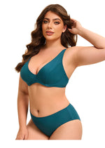 green teal plus size womens swimsuits curvy bikinis two pieces