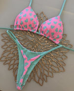 heart thong bikini
