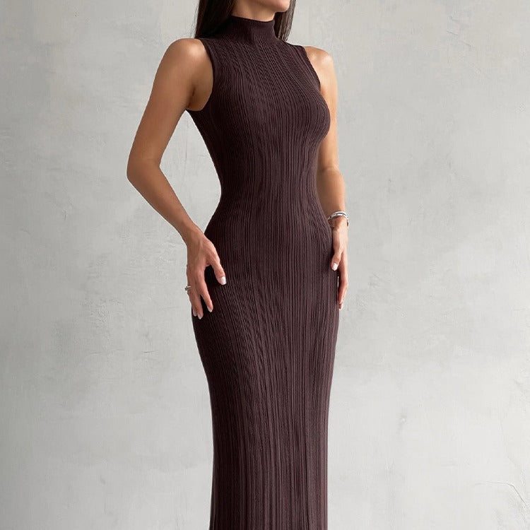 coffee maxi dress turtle neck dresses 