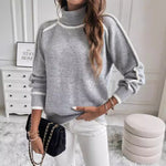 grey sweater white style casual sweaters
