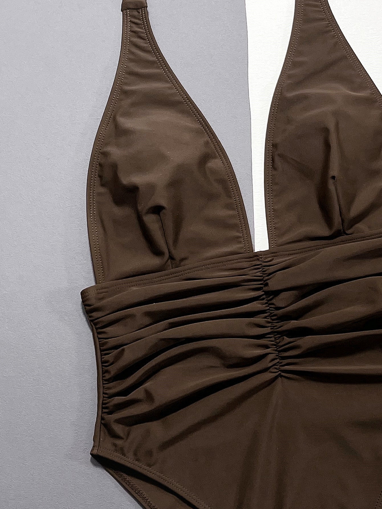 brown One piece swimsuit bathing suit