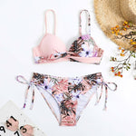pink floral bikini