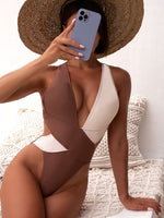 brown nude one piece swimsuit bikini womens swimsuits cute sexy womens swimwear clothes