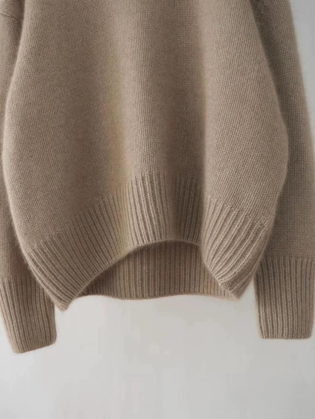 brown neutral sweaters comfy top