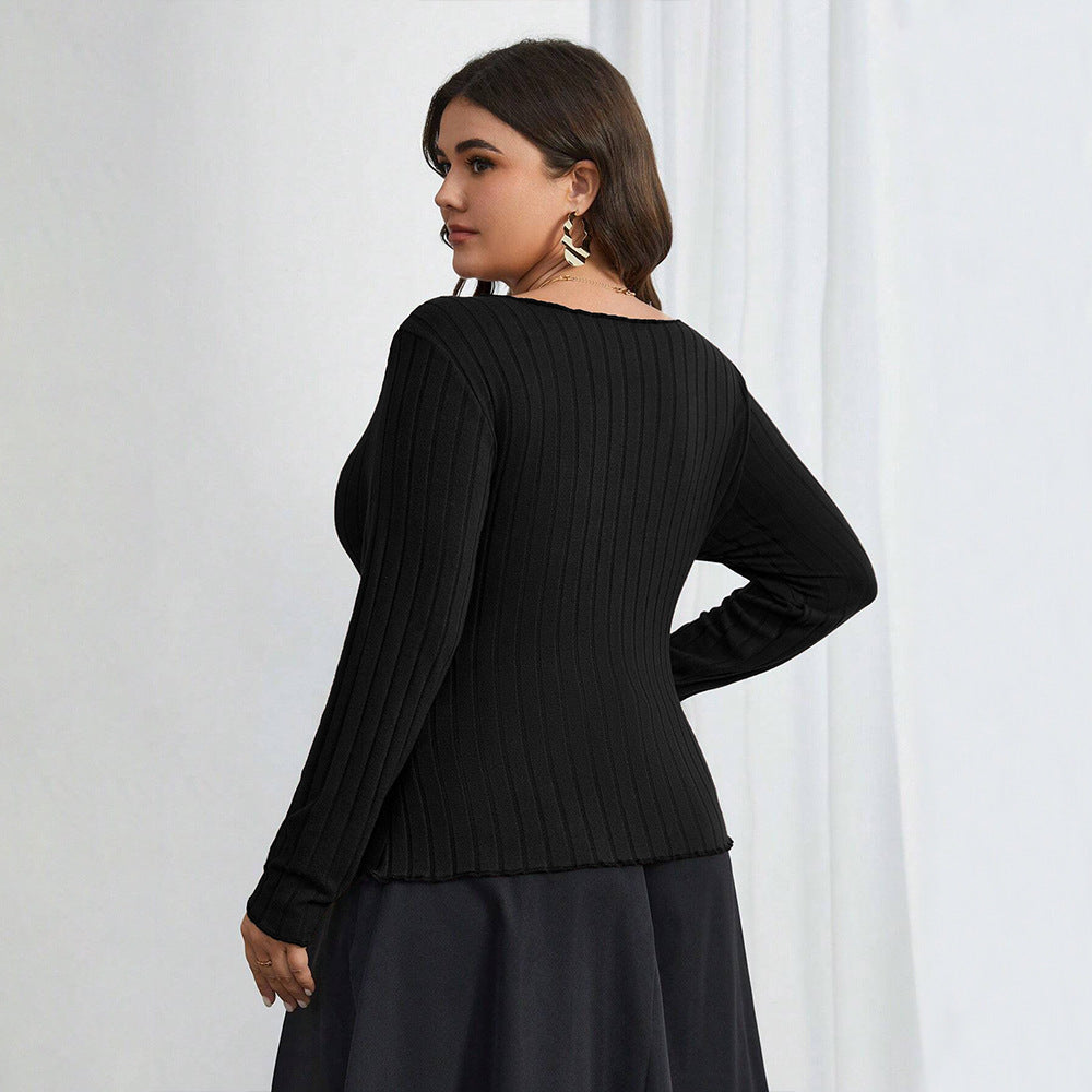 black sweater plus size