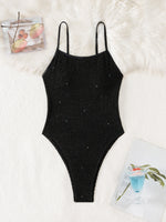 black classic one piece swimsuit womens swimwear