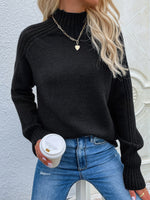 black solid sweater