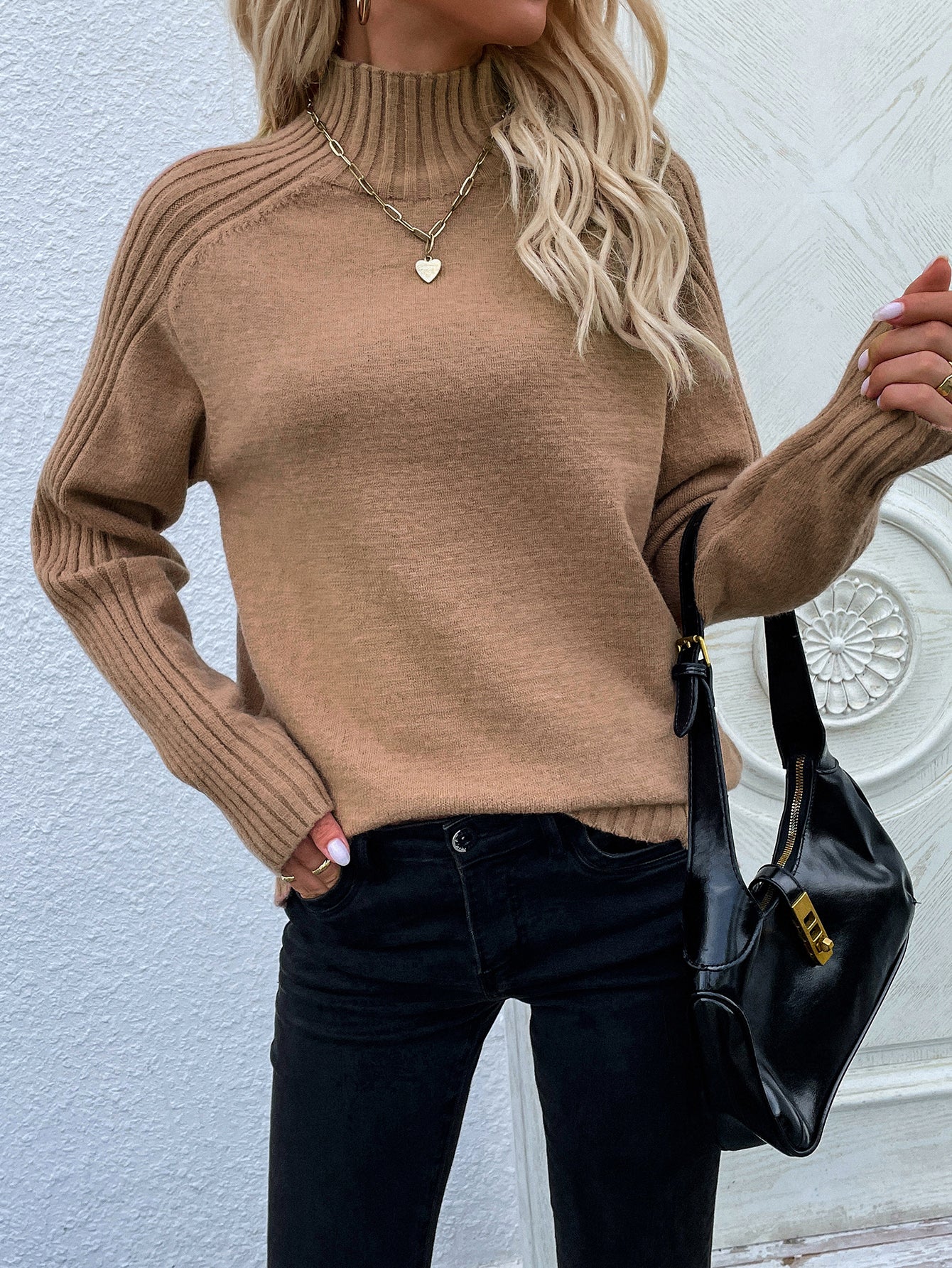 nude color sweater womens sweaters tops