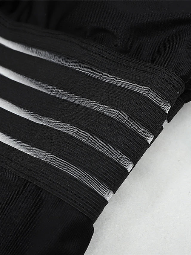 black onepiece swimsuits