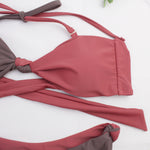tub top bikini red neutral
