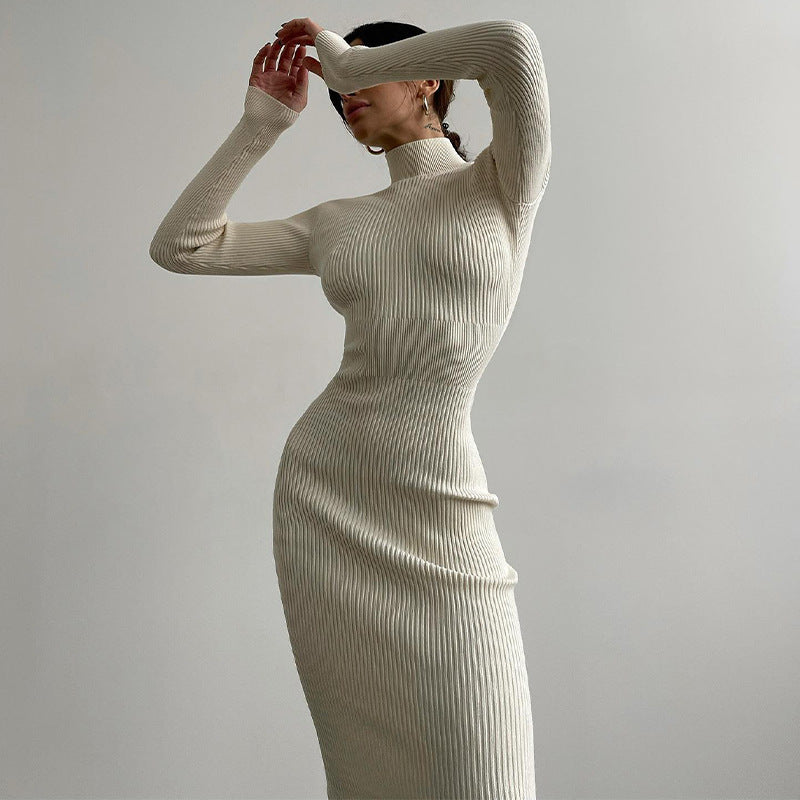 long sleeve white dress fitted sexy