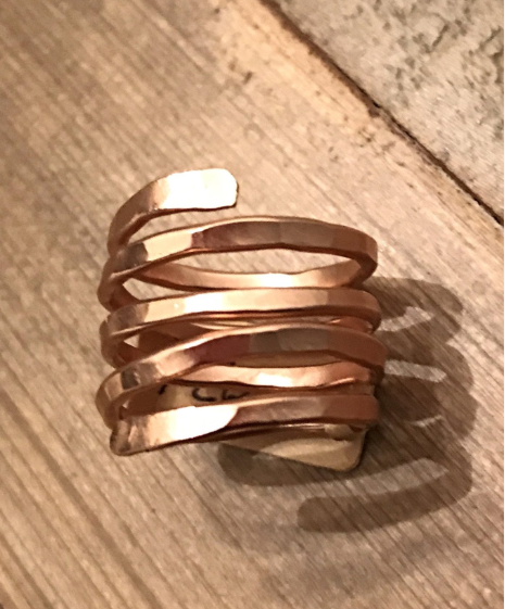 Ring Rose Gold Filled 14K Rose Gold Coil Ring Custom Womens Jewelry Lord Owens